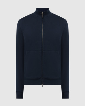 Canali Синяя спортивная куртка MJ02137T0854