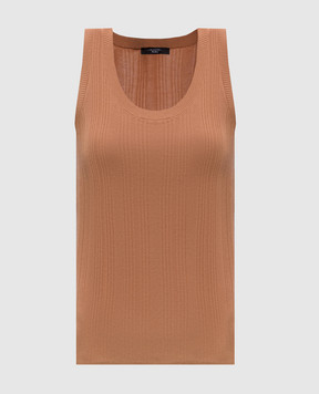 Max Mara Weekend Коричневий топ CEYLON CEYLON