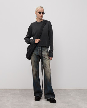 Ann Demeulemeester Серый лонгслив Nikita B0013505FA698
