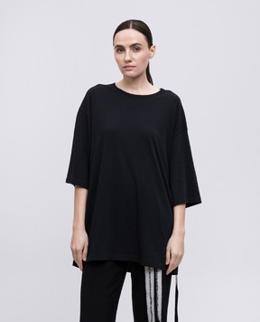 Ann Demeulemeester Черная футболка Aga B0012839FA206