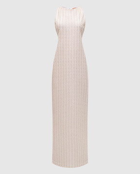 Missoni Бежева сукня максі у візерунок з люрексом DS25SG1NBR010R