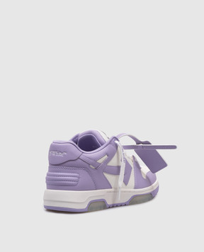 Off-White Фіолетові шкіряні кросівки Оut Оf Оffice OWIA259F24LEA003