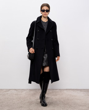 Max Mara Weekend Чорна спідниця HULL зі шкіри HULL