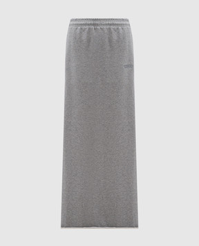 Vetements Сіра спідниця максі з вишивкою логотипа WA65SK120G