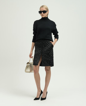 Tom Ford Черная юбка из шелка с фигурной стежкой GC5702SDE339