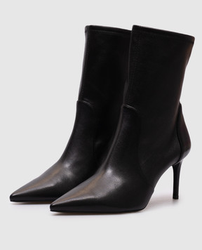 Stuart Weitzman Черные кожаные ботильоны POWER SJ974