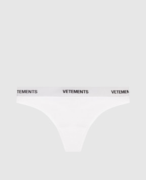 Vetements Білі трусики-тонг з логотипом WH76UN150WW