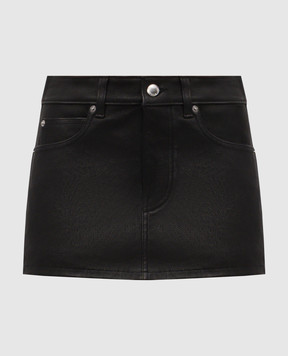 Alexander Wang Черные кожаные шорты-юбка 1WC3255321