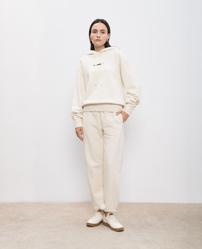 Jil Sander Бежевые джогеры с логотипом J40KA0130J20010
