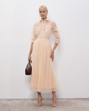 Ermanno Scervino Бежевая блузка с шелком D472K312CSXCK