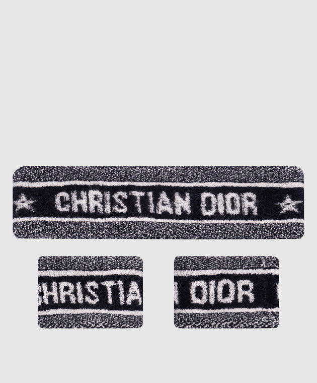 Christian Dior - Набор повязки на голову и манжеты с логотипом