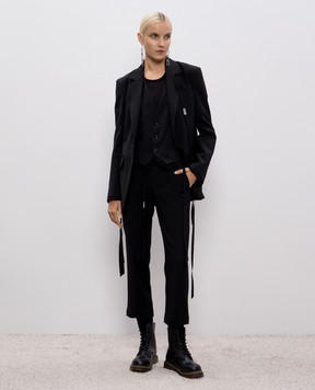 Ann Demeulemeester Черный жилет Janessa с шерстью B0013143FA646