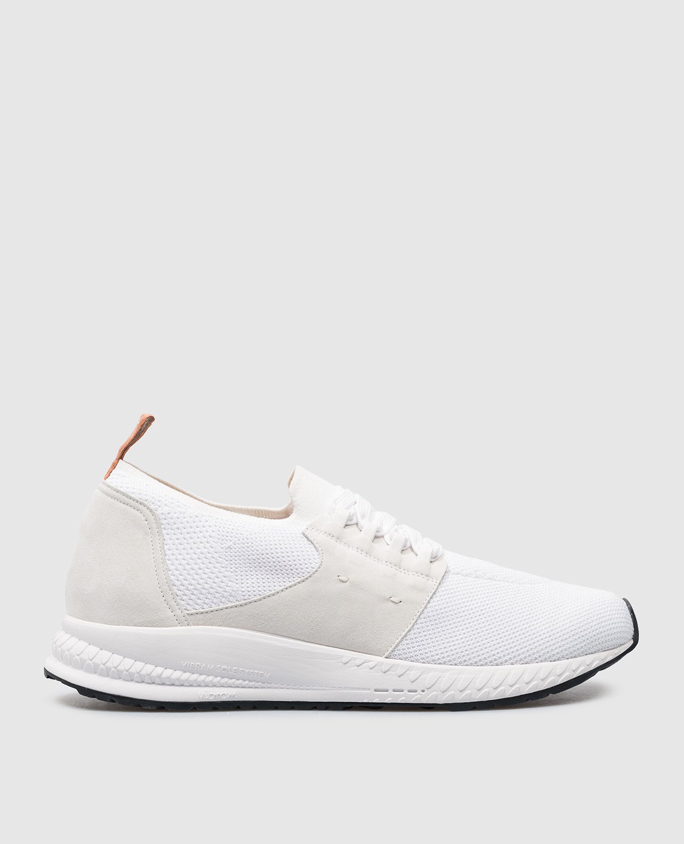 White combination sneakers with logo