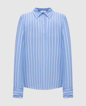 Max Mara Sportmax Голубая рубашка CONIO в полоску CONIO