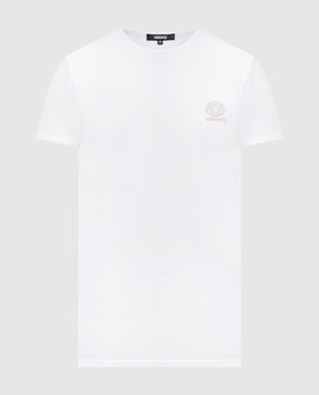 Versace Белая футболка с принтом логотипа AUU010051A10011