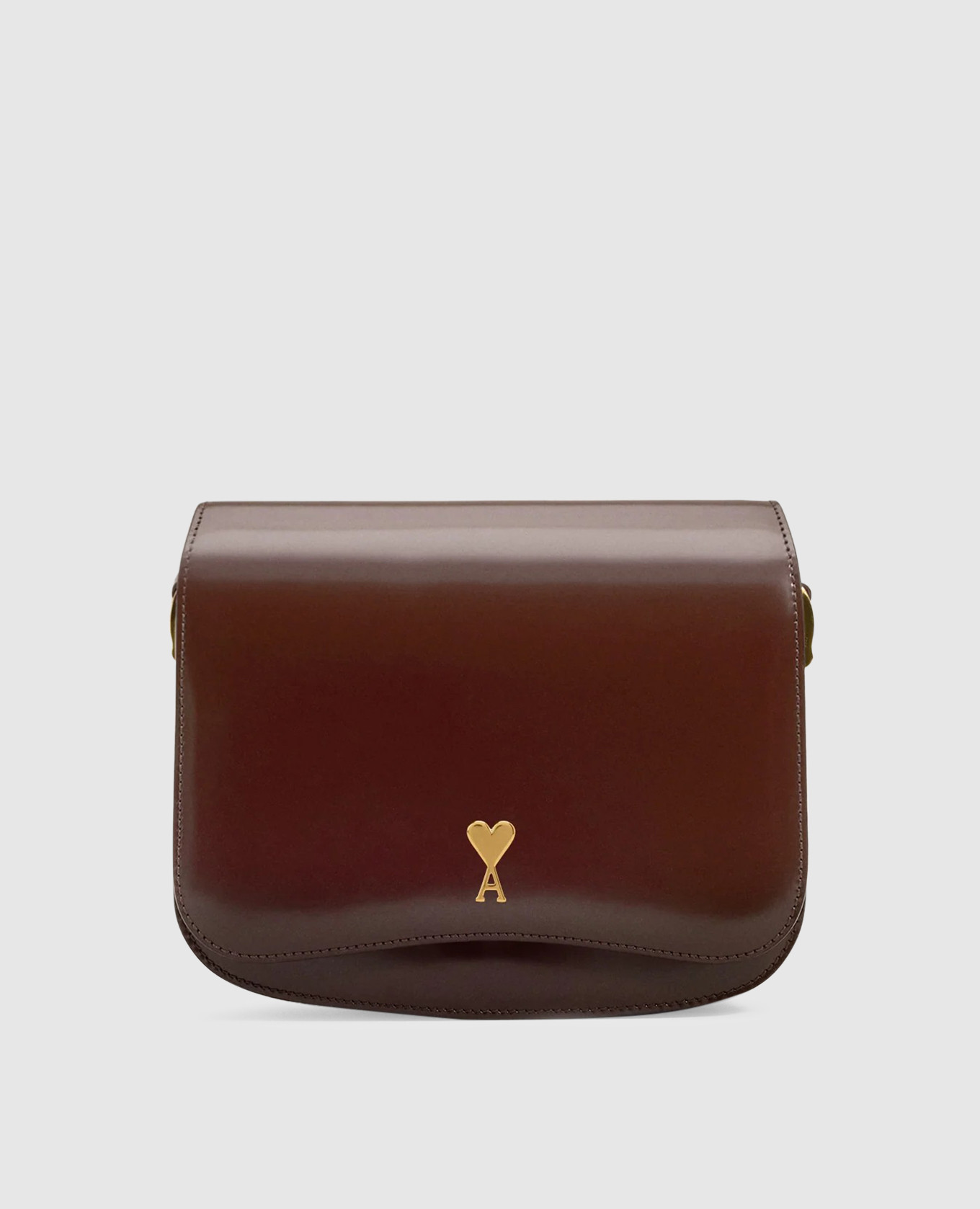 

Бордовая кожаная глянцевая сумка кросс-боди Paris, Бордовый, Сумки через плечо