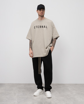 Fear of God Черные утепленные спортивные штаны FGE2404161FLC