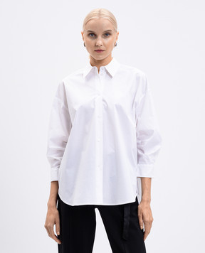 Twinset Біла сорочка з фігурним вирізом 252AP2200