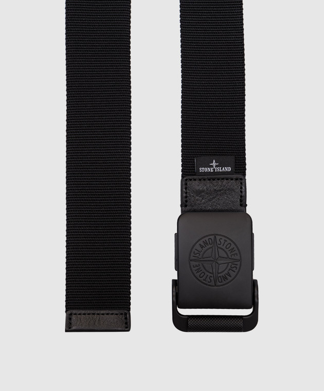 Stone Island Черный ремень с логотипом 811594873 изображение 3