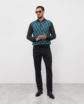 Stefano Ricci Черные джинсы с логотипом MFT53B1100RT51BK