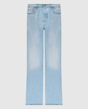 Off-White Блакитні джинси Diagonal Fresco OMYA18JS25DEN001