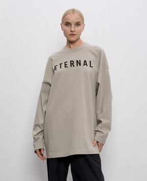 Fear of God Серый удлиненный лонгслив Eternal FGE2505111HWJw