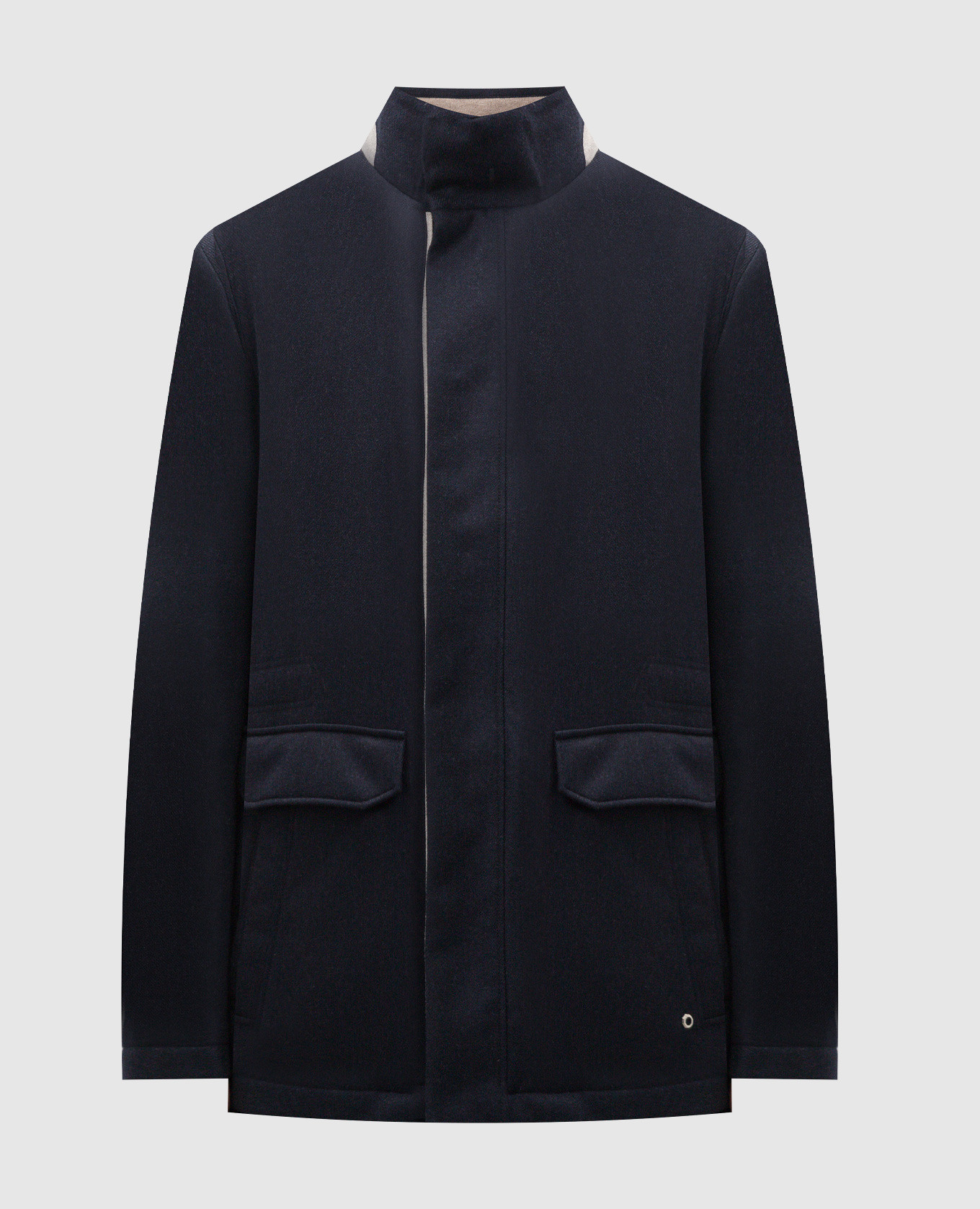 

Синяя куртка из шерсти со съемным жилетом, Синий, Куртки