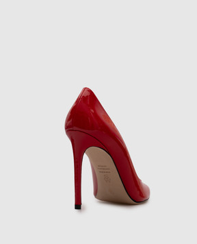 Stuart Weitzman Красные кожаные лакированные туфли POWER SJ956