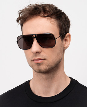 Tom Ford Чорні сонцезахисні окуляри STAVROS FT1204