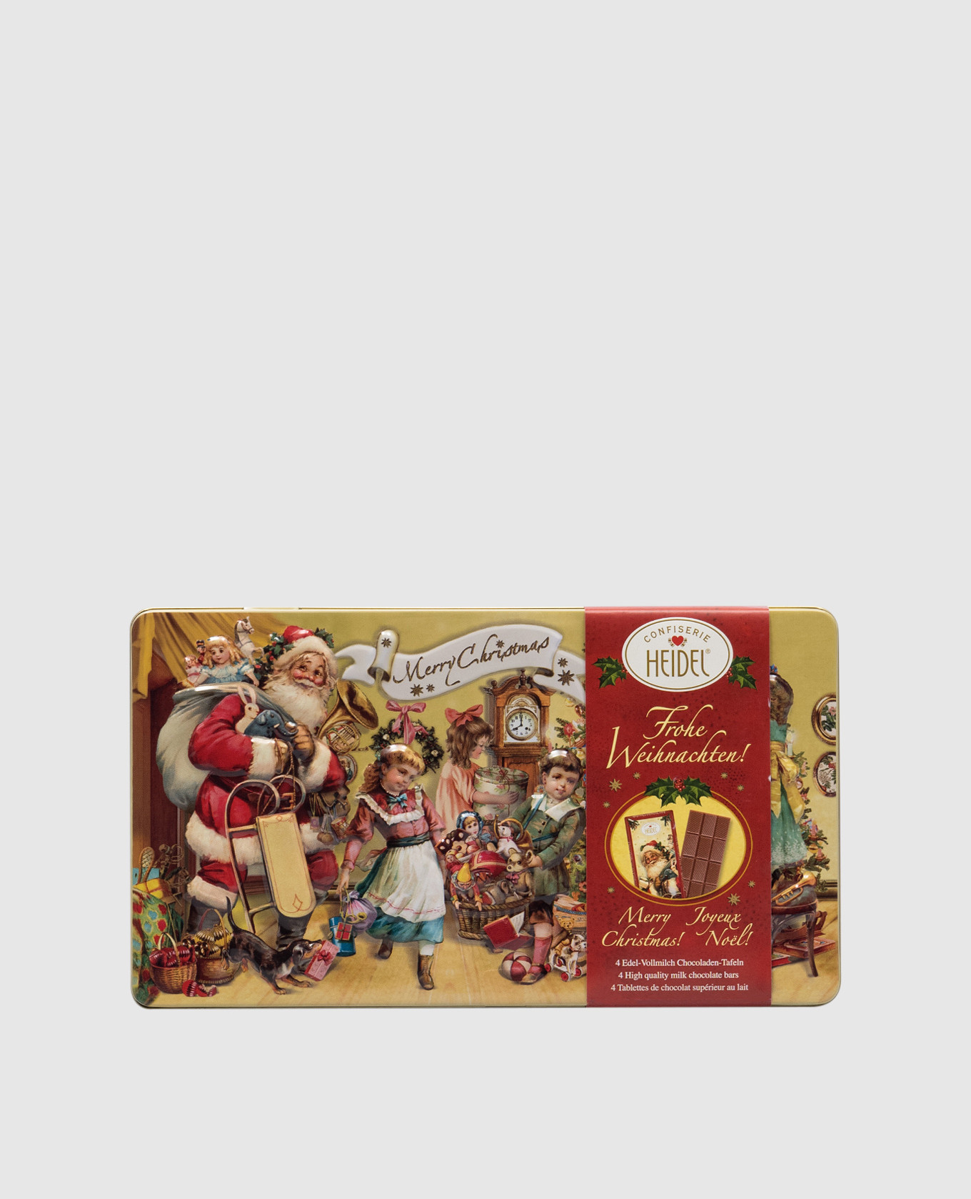 

Цельномолочный шоколад Christmas Nostalgia&quot в подарочном ящике, Зеленый, Сладкие подарки