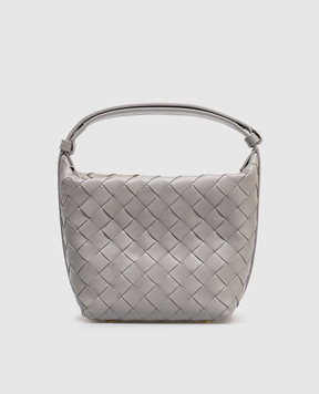 Bottega Veneta Сіра шкіряна сумка Candy Wallace 776781V3IV1