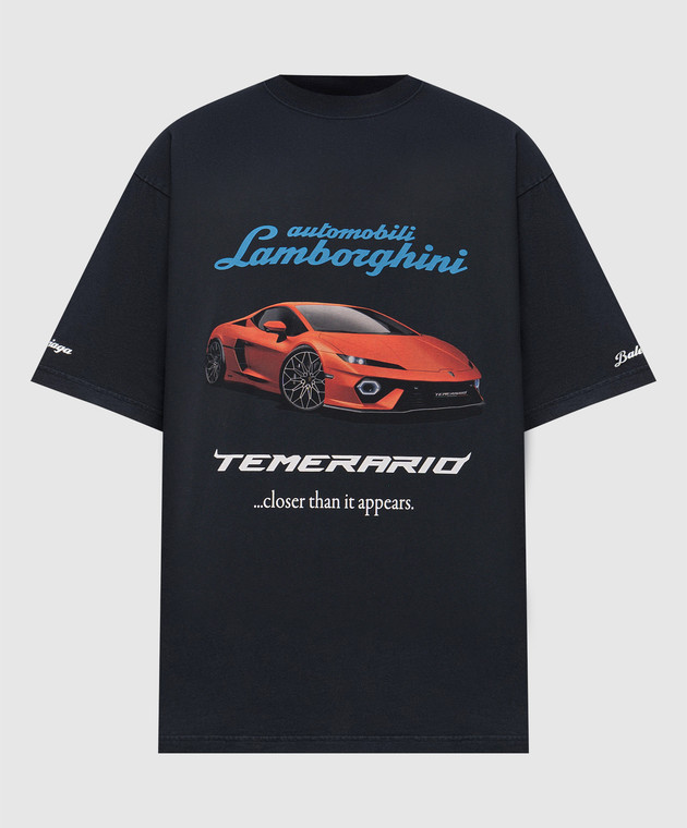 Balenciaga - Черная футболка Automobili Lamborghini 831305TSVP9