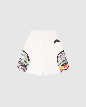 Sprayground Детские бежевые шорты Shark In The Rizz SPY1223EIVO