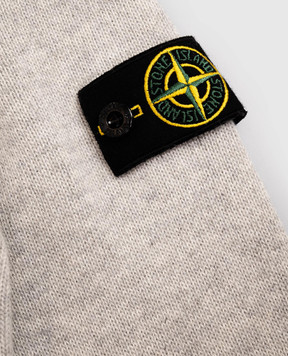 Stone Island Дитячий сірий светр з вовною та кашеміром K2S165100014S00M168