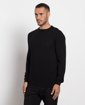 Cashmere&Whiskey Чорний джемпер з вовни, шовку та кашеміру MU8191318410R3XL