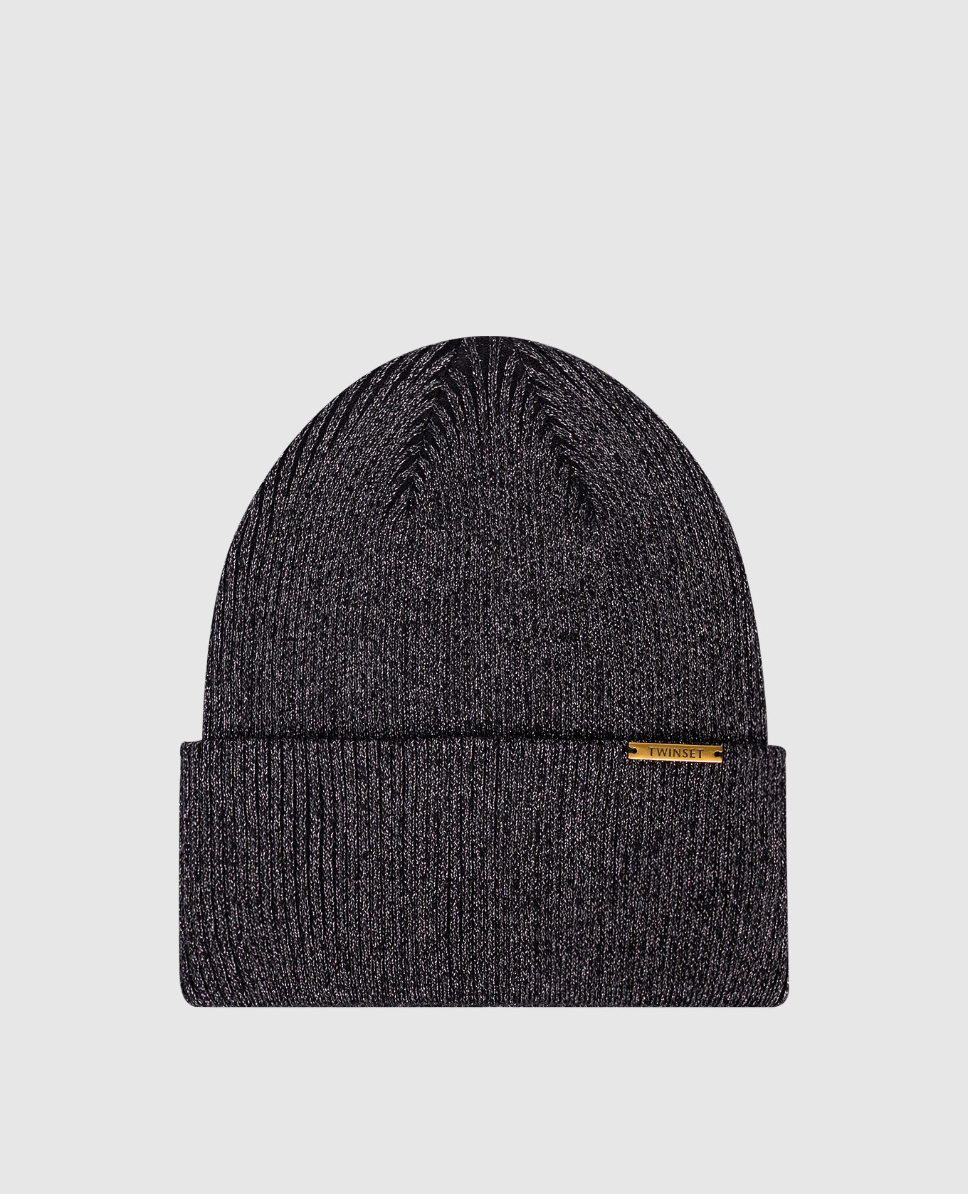 

Черная шапка с люрексом, Черный, Шапки