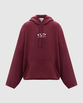 Vetements Бордове худі з логотипом UA66HD600R