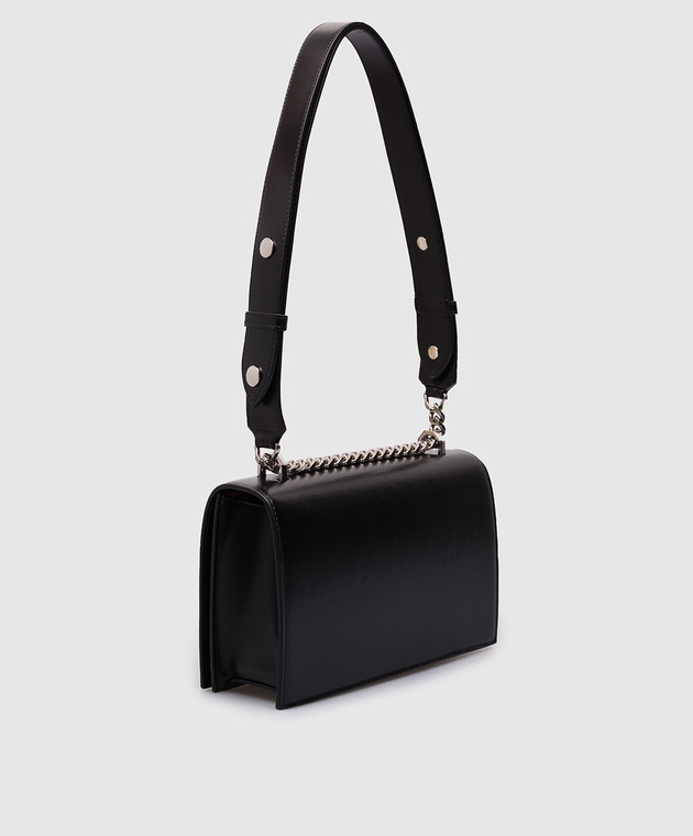 Alexander McQueen Черная кожаная сумка The Biker 7575651BLCM изображение 3