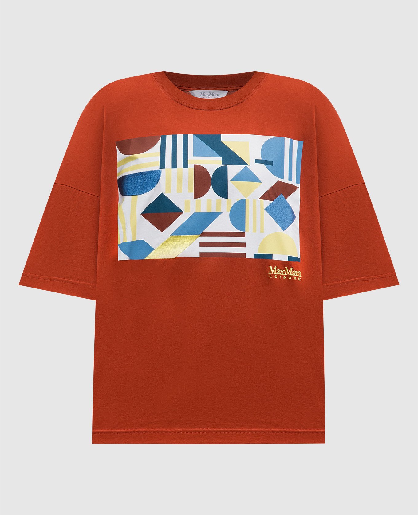 SATRAPO brown t-shirt with print
