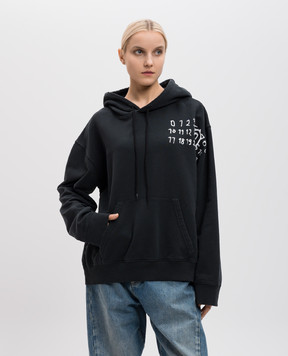 Maison Margiela MM6 Сіре худі з принтом логотипа SH2GU0012M25004w