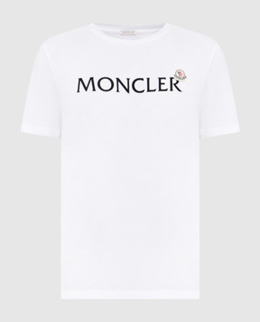 Moncler Белая футболка с логотипом K20918C000368390T