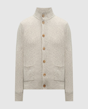 Brunello Cucinelli Бежевый кардиган с шерстью и кашемиром M26504706