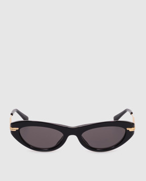 Bottega Veneta Чорні сонцезахисні окуляри Cat Eye 832788V2Q30