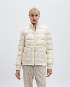 Moncler Бежевая пуховая куртка Arcelot J20931A000155963V