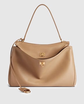 Balenciaga Бежевая кожаная сумка Rodeo 7897442AA4V