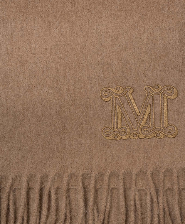 Max Mara Коричневый шарф WKCLARA из шерсти верблюда WKCLARA изображение 3