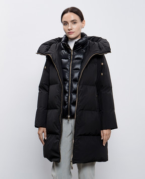 MooRER Чорний пуховик CLELIA CLELIASTP