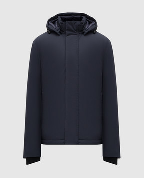 Woolrich Синяя пуховая куртка с логотипом CFWOOU0929MRUT3339