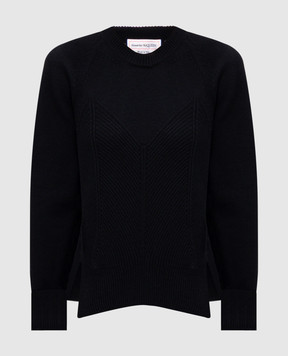 Alexander McQueen Чорний светр з вовни і кашеміру 798349Q1BAP