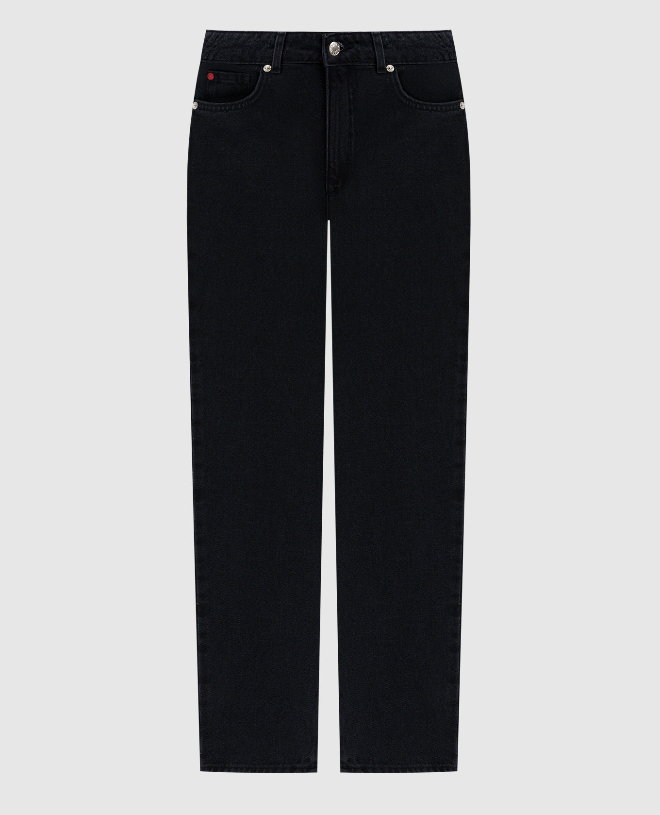 

Черные джинсы ASMARA с логотипом, Черный, Зауженные джинсы